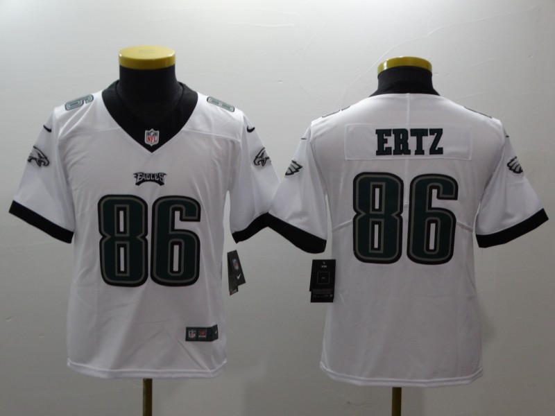 Youth Philadelphia Eagles #86 Ertz white Nike NFL jerseys